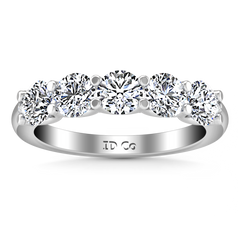 Diamond Wedding Band Jenny 0.25 Cts 14K White Gold