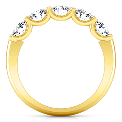 Diamond Wedding Band Jenny 0.25 Cts 14K Yellow Gold