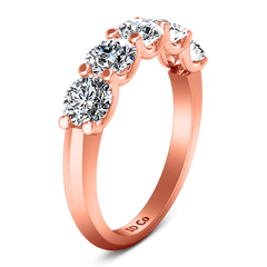 Diamond Wedding Band Jenny 0.25 Cts 14K Rose Gold