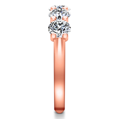 Diamond Wedding Band Jenny 0.25 Cts 14K Rose Gold