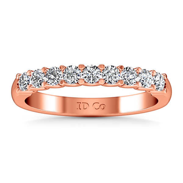 Diamond Wedding Band Nicole 0.63 Cts 14K Rose Gold