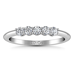 Diamond Wedding Band Lucerne 0.25 Cts 14K White Gold