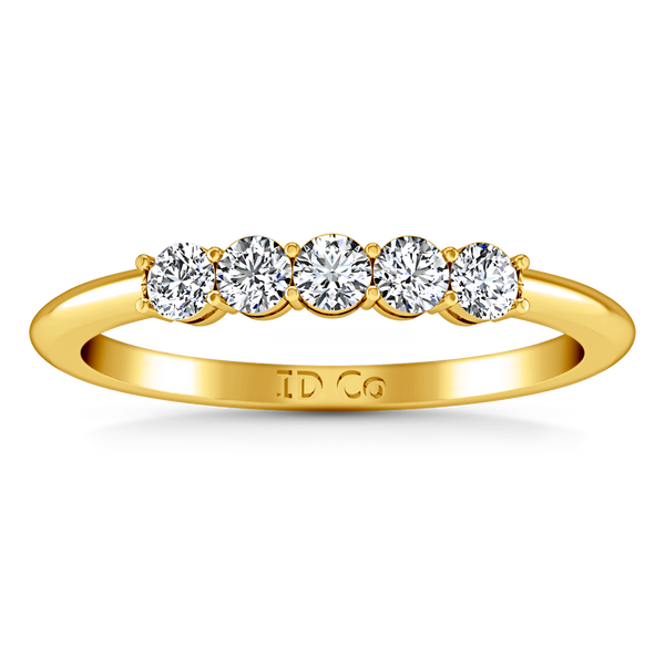 Diamond Wedding Band Lucerne 0.25 Cts 14K Yellow Gold