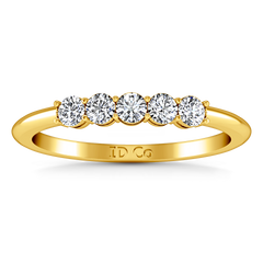 Diamond Wedding Band Lucerne 0.25 Cts 14K Yellow Gold
