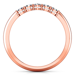 Diamond Wedding Band Lucerne 0.25 Cts 14K Rose Gold