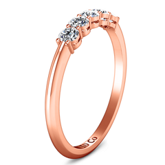 Diamond Wedding Band Lucerne 0.25 Cts 14K Rose Gold