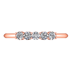 Diamond Wedding Band Lucerne 0.25 Cts 14K Rose Gold