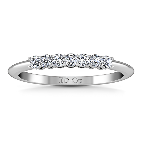 Diamond Wedding Band Savannah 0.11 Cts 14K White Gold