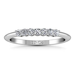 Diamond Wedding Band Savannah 0.11 Cts 14K White Gold