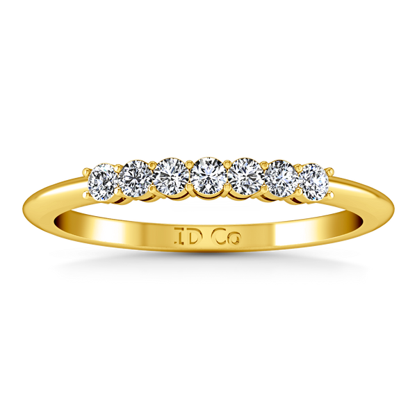 Diamond Wedding Band Savannah 0.11 Cts 14K Yellow Gold