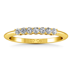 Diamond Wedding Band Savannah 0.11 Cts 14K Yellow Gold