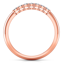 Diamond Wedding Band Savannah 0.11 Cts 14K Rose Gold