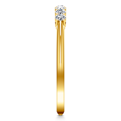 Diamond Wedding Band Savannah 0.11 Cts 14K Yellow Gold