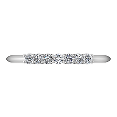 Diamond Wedding Band Savannah 0.11 Cts 14K White Gold