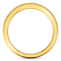 Diamond Wedding Band Tiffany 0.45 Cts 14K Yellow Gold