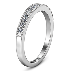 Diamond Wedding Band Tiffany 0.45 Cts 14K White Gold