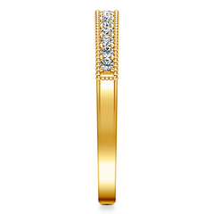Diamond Wedding Band Tiffany 0.45 Cts 14K Yellow Gold