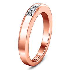 Diamond Wedding Band Abelia 0.35 Cts 14K Rose Gold