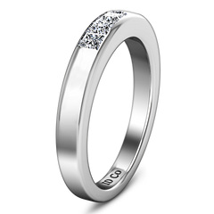 Diamond Wedding Band Abelia 0.35 Cts 14K White Gold