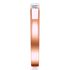 Diamond Wedding Band Abelia 0.35 Cts 14K Rose Gold