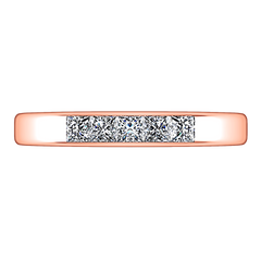 Diamond Wedding Band Abelia 0.35 Cts 14K Rose Gold