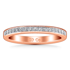 Diamond Wedding Band Amy 0.57 Cts 14K Rose Gold