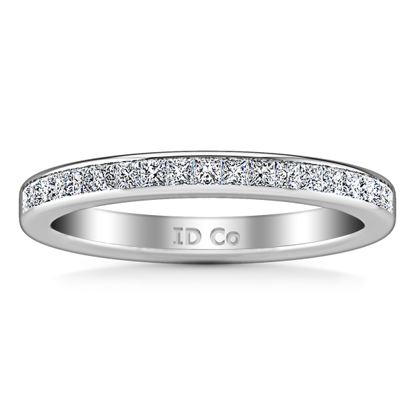 Diamond Wedding Band Amy 0.57 Cts 14K White Gold