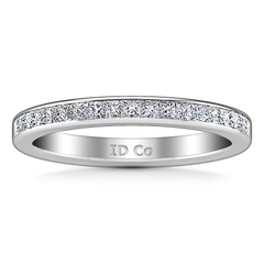 Diamond Wedding Band Amy 0.57 Cts 14K White Gold