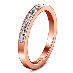 Diamond Wedding Band Amy 0.57 Cts 14K Rose Gold