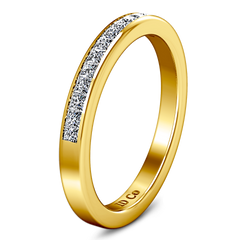 Diamond Wedding Band Amy 0.57 Cts 14K Yellow Gold