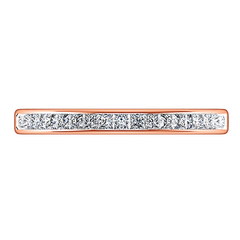 Diamond Wedding Band Amy 0.57 Cts 14K Rose Gold