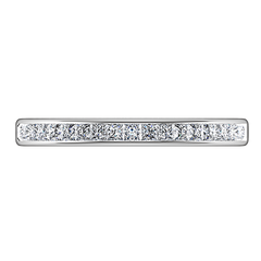 Diamond Wedding Band Amy 0.57 Cts 14K White Gold