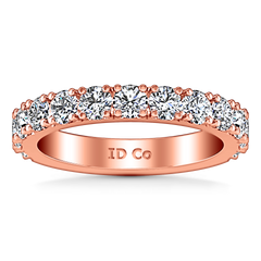 Diamond Wedding Band Kimberly 0.39 Cts 14K Rose Gold