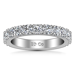 Diamond Wedding Band Kimberly 0.39 Cts 14K White Gold