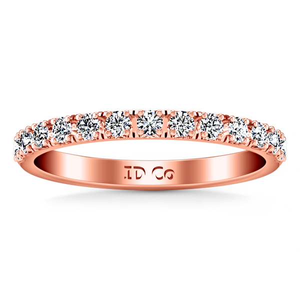 Diamond Wedding Band Larissa 0.51 Cts 14K Rose Gold