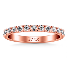 Diamond Wedding Band Larissa 0.51 Cts 14K Rose Gold