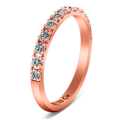 Diamond Wedding Band Larissa 0.51 Cts 14K Rose Gold