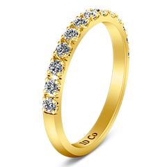 Diamond Wedding Band Larissa 0.51 Cts 14K Yellow Gold