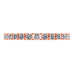 Diamond Wedding Band Larissa 0.51 Cts 14K Rose Gold