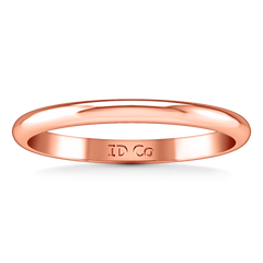 Wedding Band Comfort Fit 2Mm 14K Rose Gold