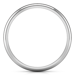 Wedding Band Comfort Fit 2Mm 14K White Gold
