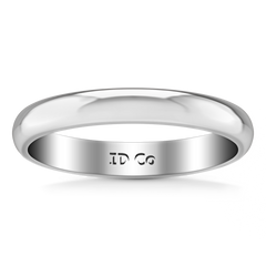 Wedding Band Comfort Fit 3Mm 14K White Gold