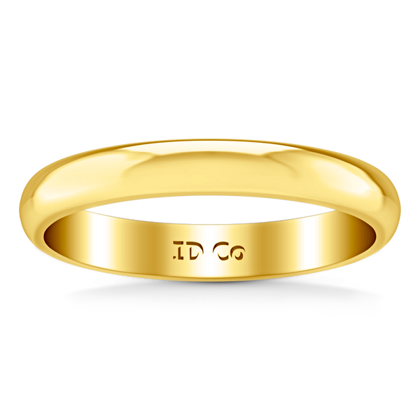 Wedding Band Comfort Fit 3Mm 14K Yellow Gold