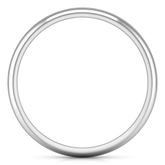 Wedding Band Comfort Fit 3Mm 14K White Gold