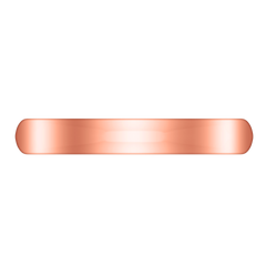 Wedding Band Comfort Fit 3Mm 14K Rose Gold