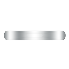 Wedding Band Comfort Fit 3Mm 14K White Gold
